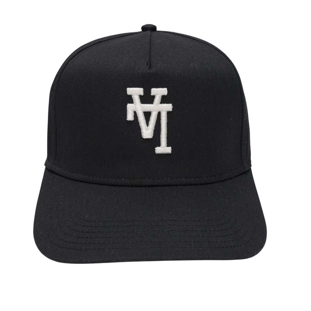 Otto Men OSFM Black Upside Down LA Logo Snapback Streetwear Hat